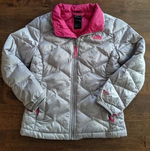 Girl's The North Face puffy jacket S 7/8 coat